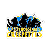 Creepy Horseman's Creepettes Sticker — Retro Cartoon Horror Kiss-Cut Decal