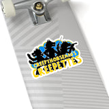 Creepy Horseman's Creepettes Sticker — Retro Cartoon Horror Kiss-Cut Decal