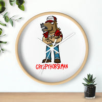 Creepyhorseman Wall clock