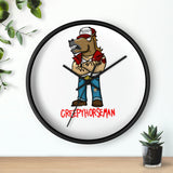 Creepyhorseman Wall clock