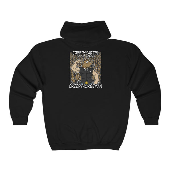 Zip up Creepy Cartel 100K Hooded Sweatshirt