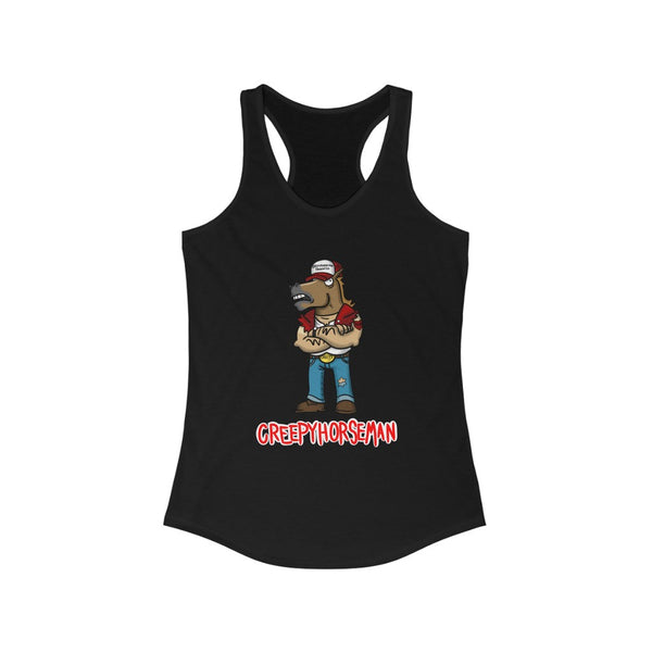 Creepyhorseman Trucker Women's Ideal Racerback Tank