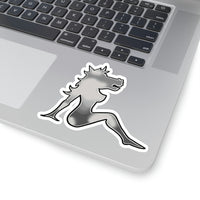 Mud flap Horse Lady right Kiss-Cut Sticker