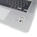 Mud flap Horse Lady left Kiss-Cut Sticker