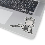 Mud flap Horse Lady left Kiss-Cut Sticker