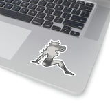 Mud flap Horse Lady right Kiss-Cut Sticker